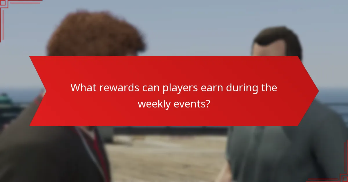 What rewards can players earn during the weekly events?